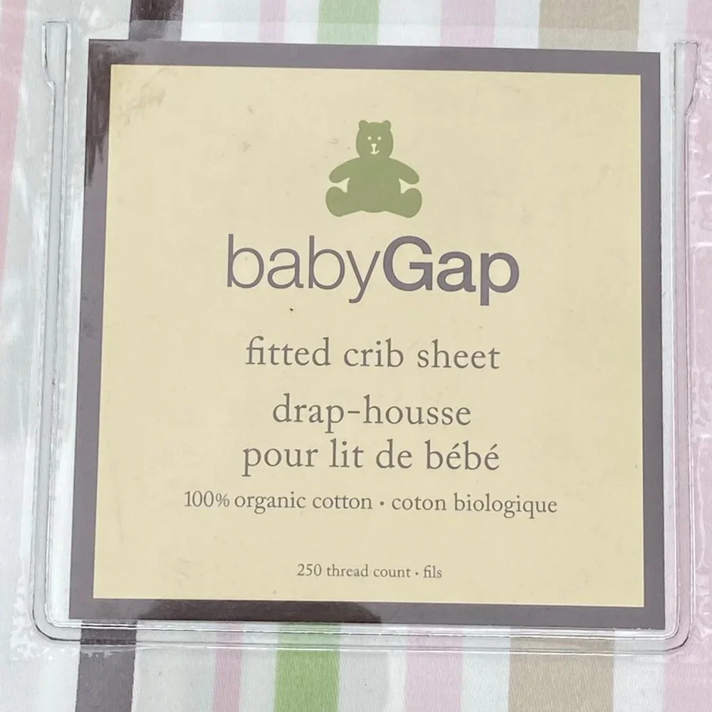 Baby GAP Organic Cotton Stripes Fitted Crib Sheet